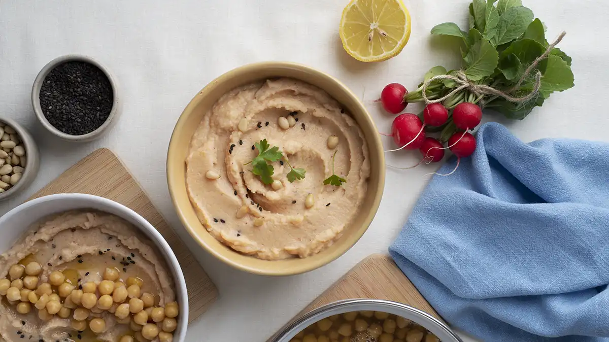 Hummus do ciabatty na śniadanie